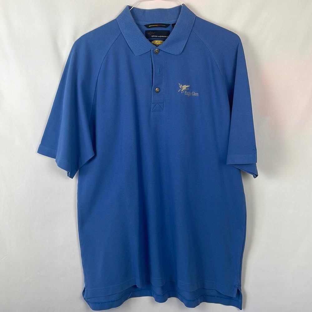 Greg Norman Play Dry Moisture Wicking Eagle Glen Golf Polo Shirt - Size XL